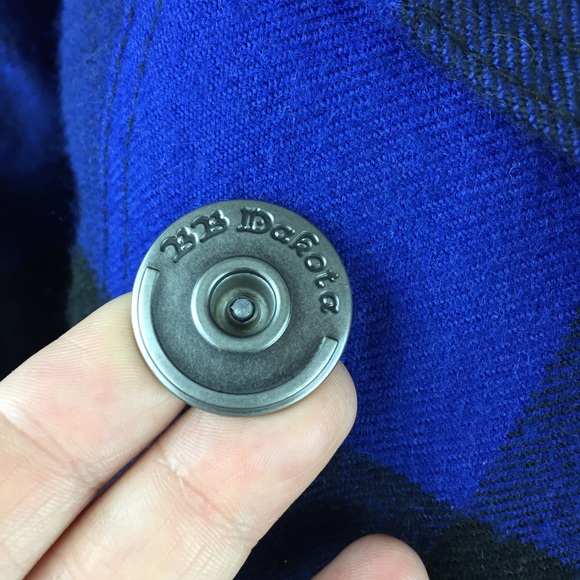 BB Dakota Plaid Black Blue Belt Jacket XS - Picture 4 of 8